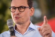 Premier Mateusz Morawiecki podczas spotkania z mieszkańcami Otwocka Porozmawiajmy o naszej wspólnej przyszłości