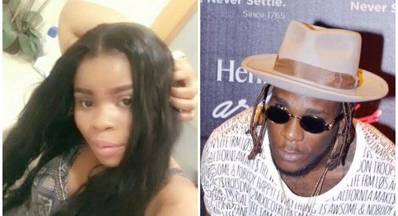 Burna Boy (right) and his alleged baby mama-to-be, Uju Stella.