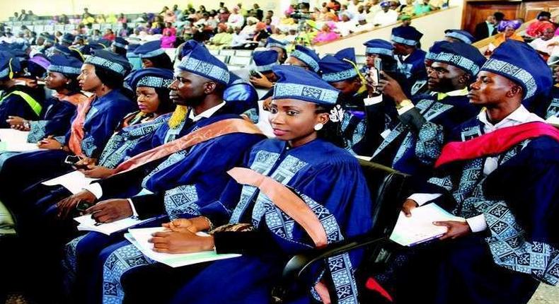 Graduating students of Lagos State University (The Point)