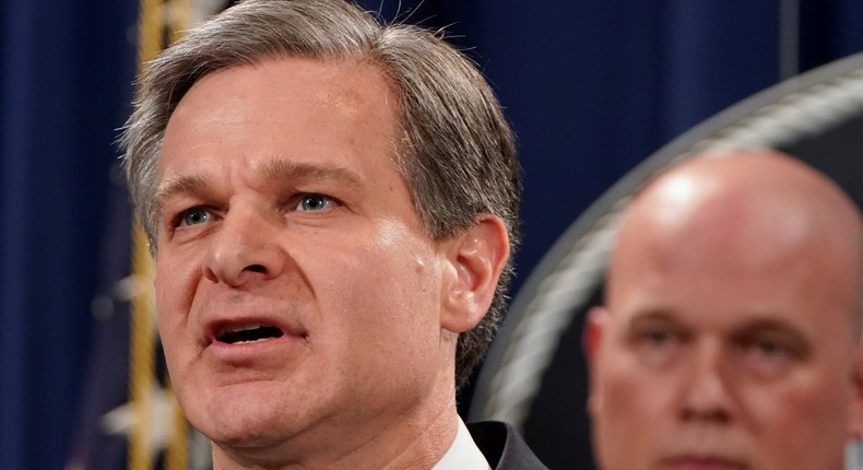 fbi christopher wray Matthew Whitaker huawei