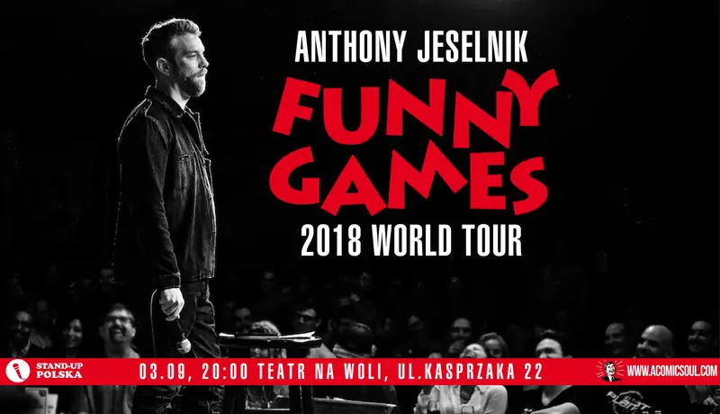 Anthony Jeselnik wystąpi w Polsce już 3 września