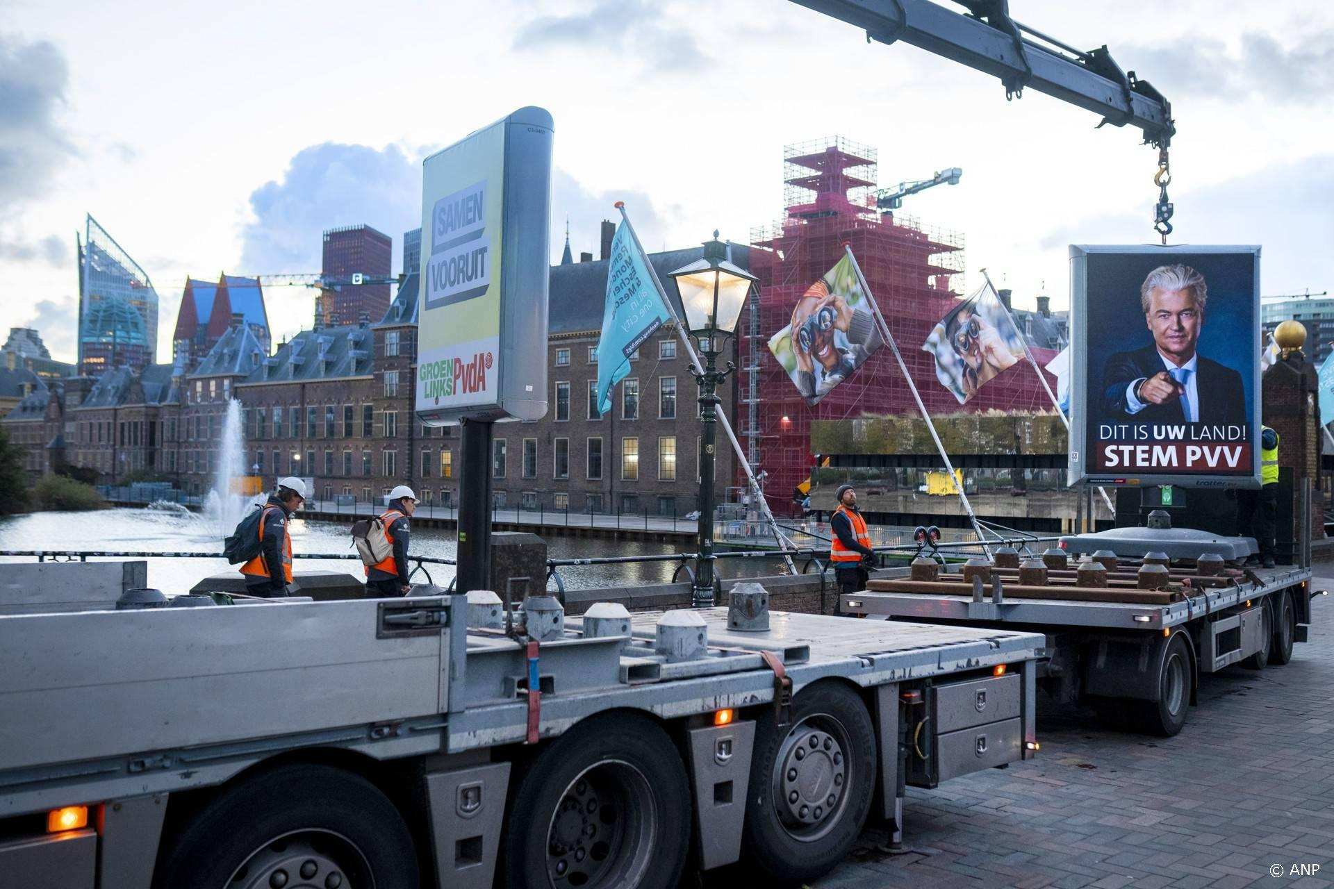 De PVV verliest overal maar staat gelijk met D66 - 2.300 stemmen verschil