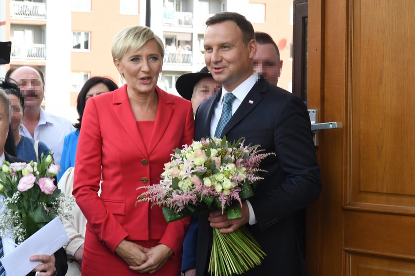 Para prezydencka - Andrzej Duda wraz z małżonką Agatą