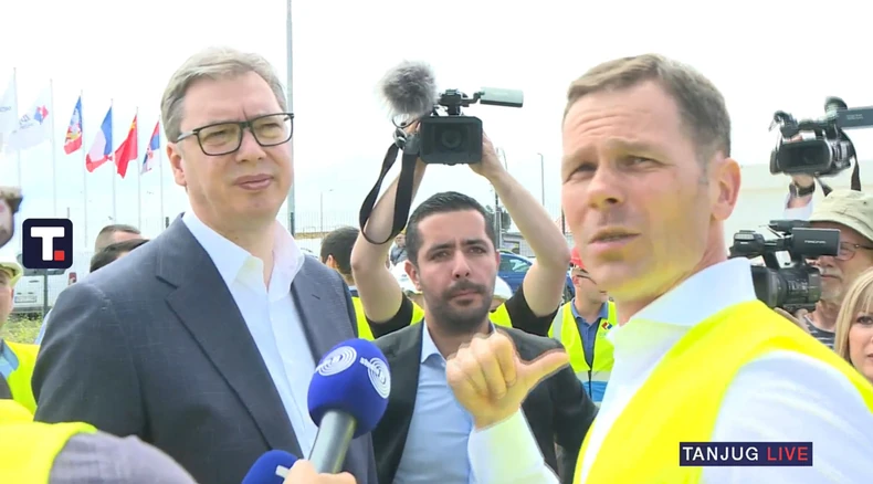 Aleksandar Vučić, Tomislav Momirović i Siniša Mali 