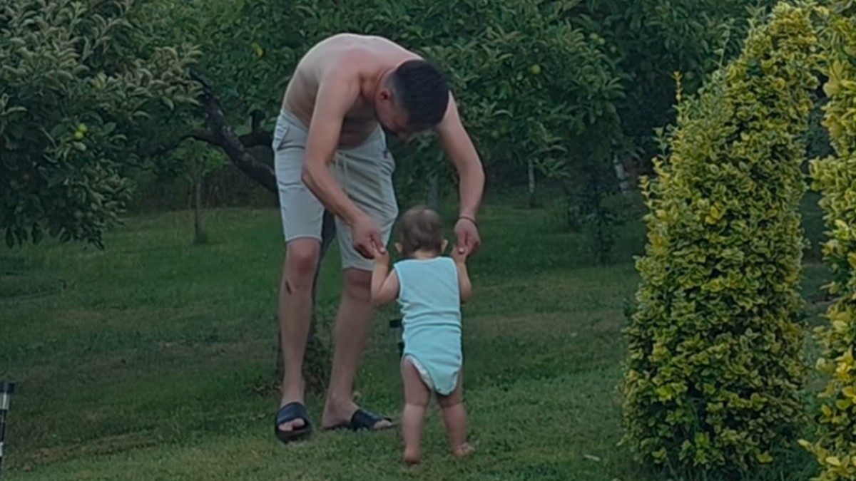 Milan Vasić sa sinom
