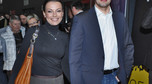 Katarzyna Glinka z mężem Przemysławem Goldonem na premierze "Przez park na bosaka"