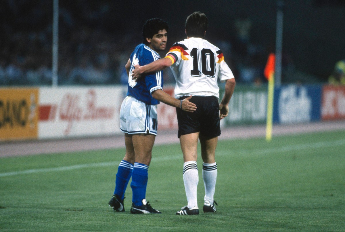 Diego Maradona i Lothar Matthaus