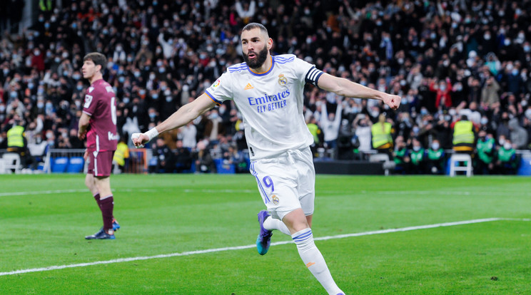 A Real Madrid gólvágója, Karim Benzema nyerte az idei Aranylabdát / Fotó: Northfoto