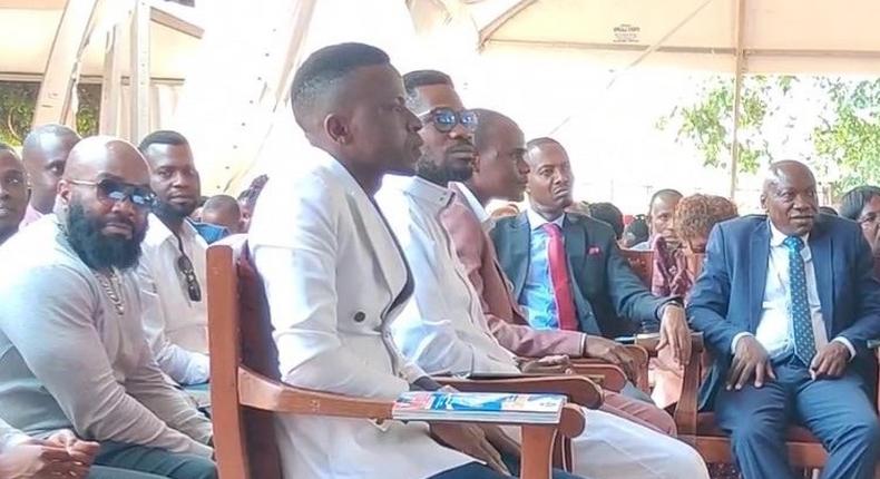 Bobi Wine attended the church service in Najjanankumbi on Saturday