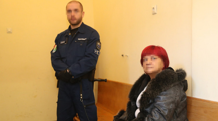 D. Sándorné a rendőrségi fogdán marad még pár hétig  /Fotó: Weber Zsolt