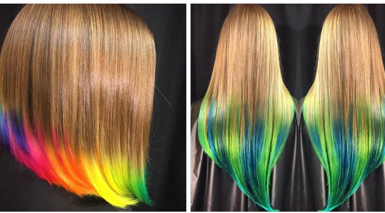 Napi trend: ti bevállalnátok a neon színű hajvégeket? - FOTÓK