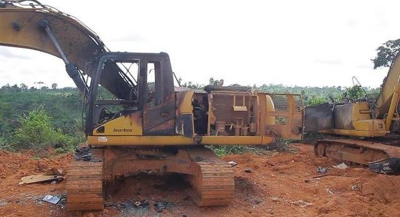 Galamsey excavators