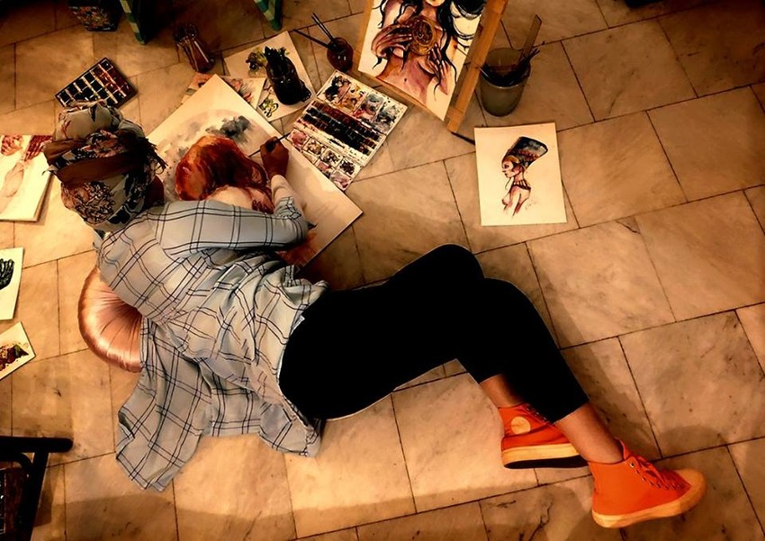 Mlada slikarka je stvarala kad joj je bilo najteže