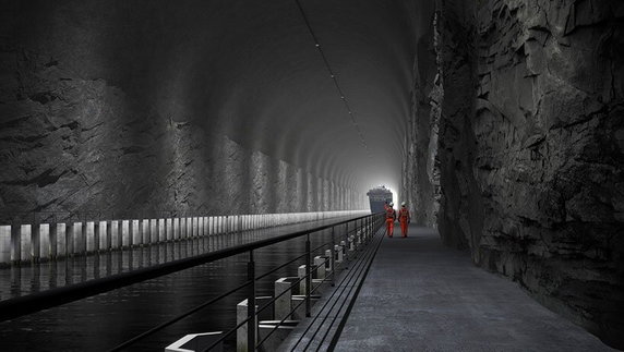 W Norwegii powstanie pierwszy na świecie tunel dla statków 