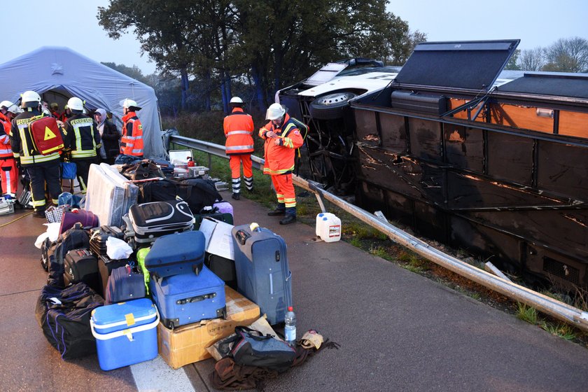 Wypadek polskiego autokaru pod Hamburgiem