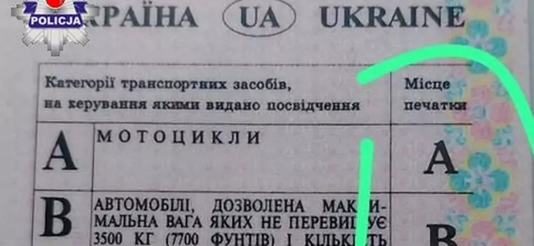 Ukraiński kierowca był pomysłowy, ale nie oszukał policji. Nie zadbał o jeden szczegół