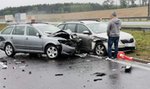 Karambol na autostradzie A1. Policjant uciekł śmierci