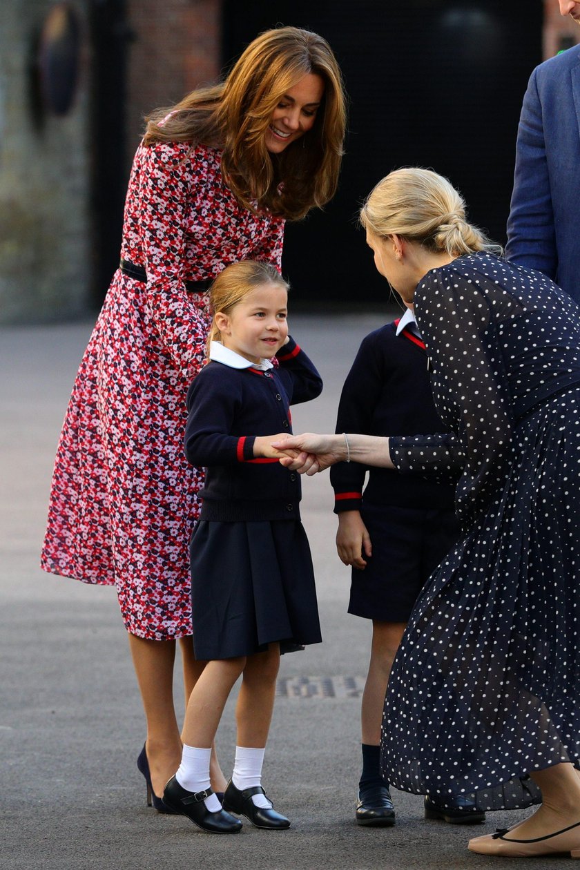 Britain's Princess Charlotte's first day of school