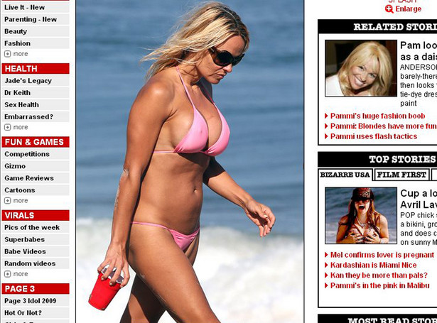 Pamela Anderson przyłapana w skąpym bikini