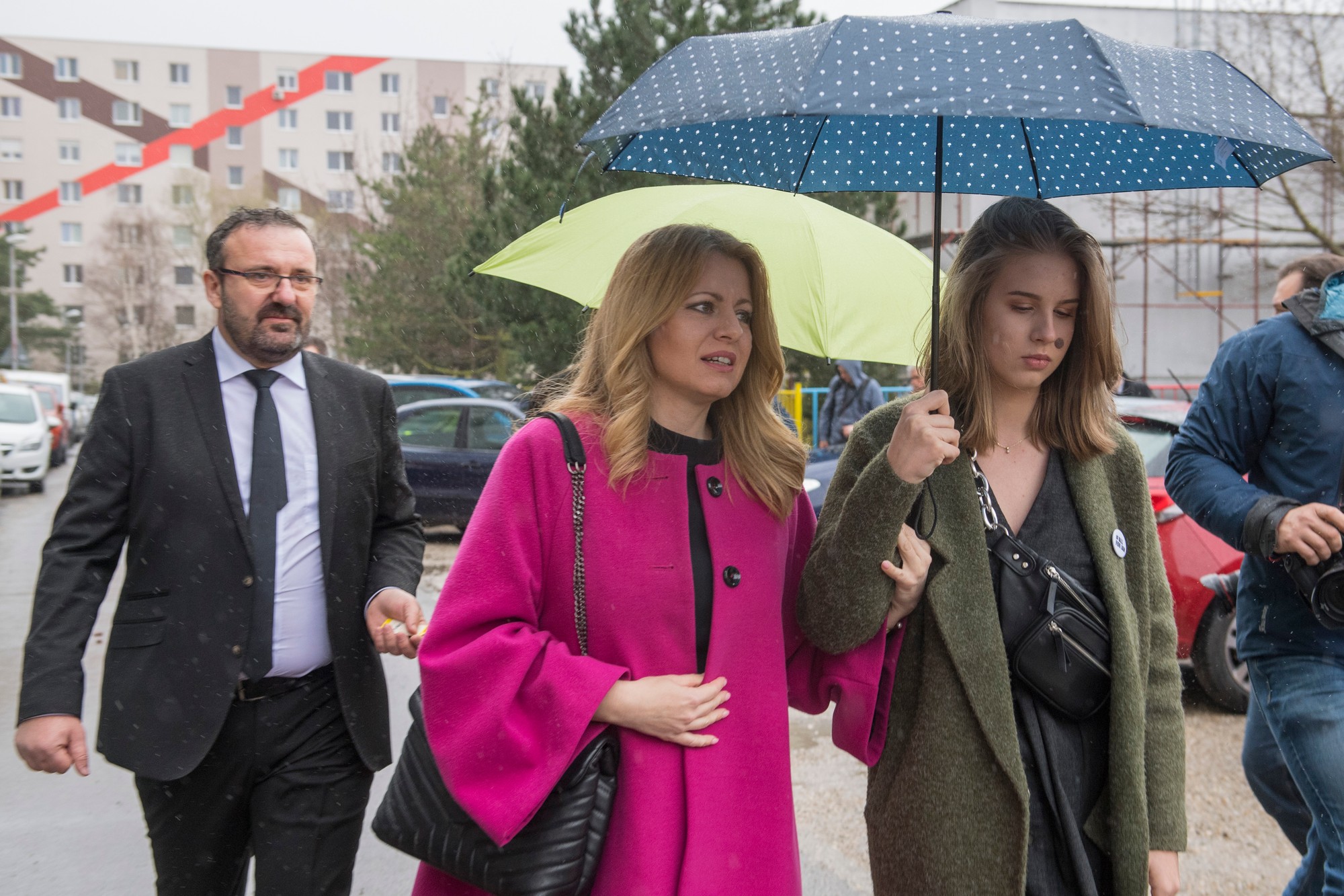 Prezidentka SR Zuzana Čaputová a jej expartner Peter Konečný s dcérou.
