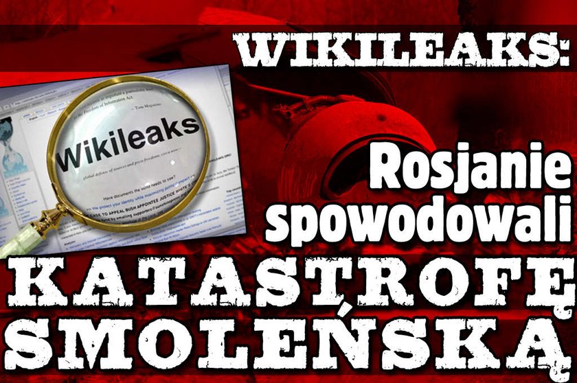 WikiLeaks: Rosjanie spowodowali katastrofę smoleńską?