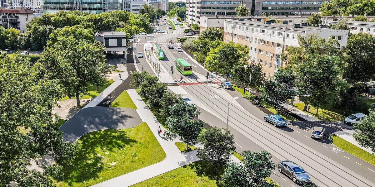 Trasa tramwajowa na Marcelin zaprojektowana