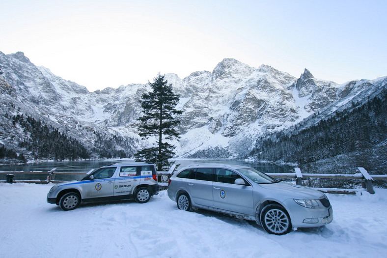 TOPR i Skoda Superb: zimowe klimaty w tatrach