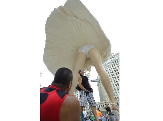 Posąg Marilyn Monroe w Chicago