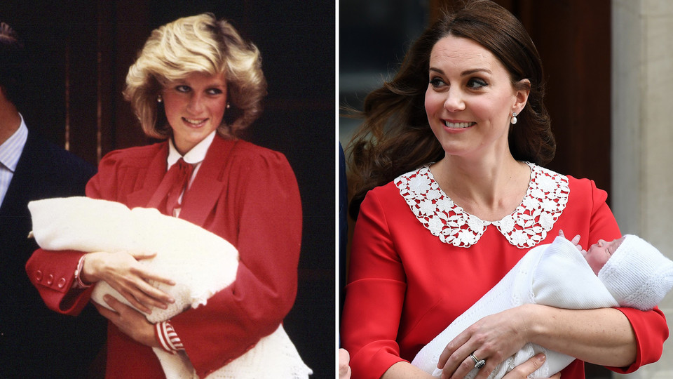 Diana w 1984 r. i Kate w 2018 r.