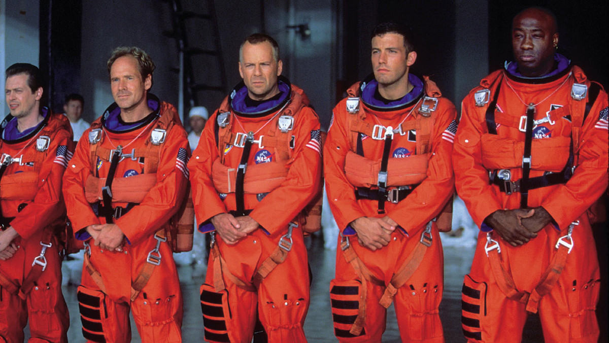 "Armageddon", reżyseria: Michael Bay. Obsada: Bruce Willis, Billy Bob Thornton, Ben Affleck, Liv Tyler. USA 1998.