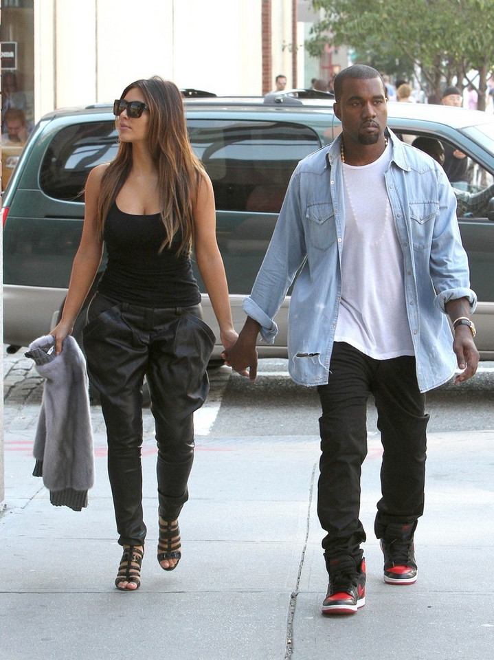 Kim Kardashian i Kanye West/fot. East News