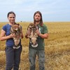 Mirjana Rankov i Milivoje Vučanović sa orlovima krstašima Mišel i Atilom