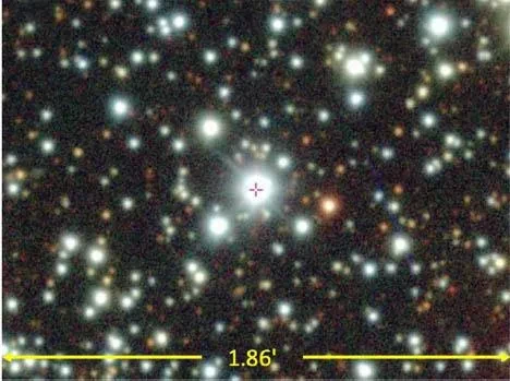 Obiekt TIC 400799224 uchwycony przez Dark Energy Camera
