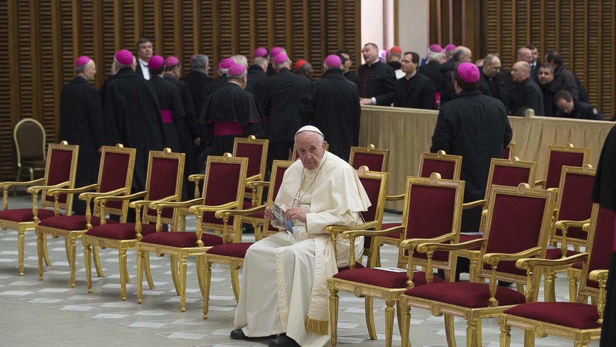 Pope Francis in Paul VI Hall