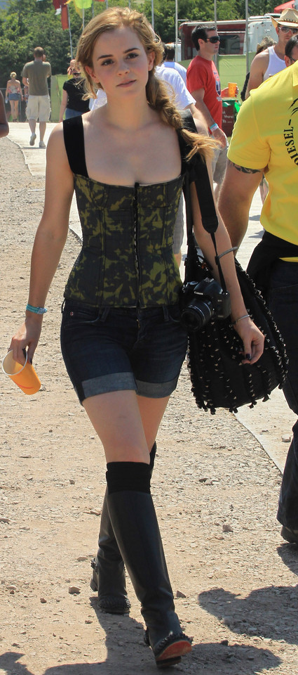 Emma Watson na festiwalu Glastonbury
