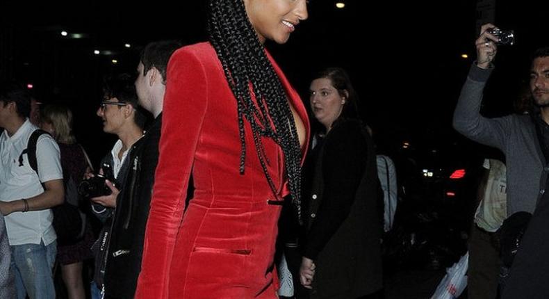 Jourdan Dunn takes the braids for a fashionable spin at the MET Gala after party