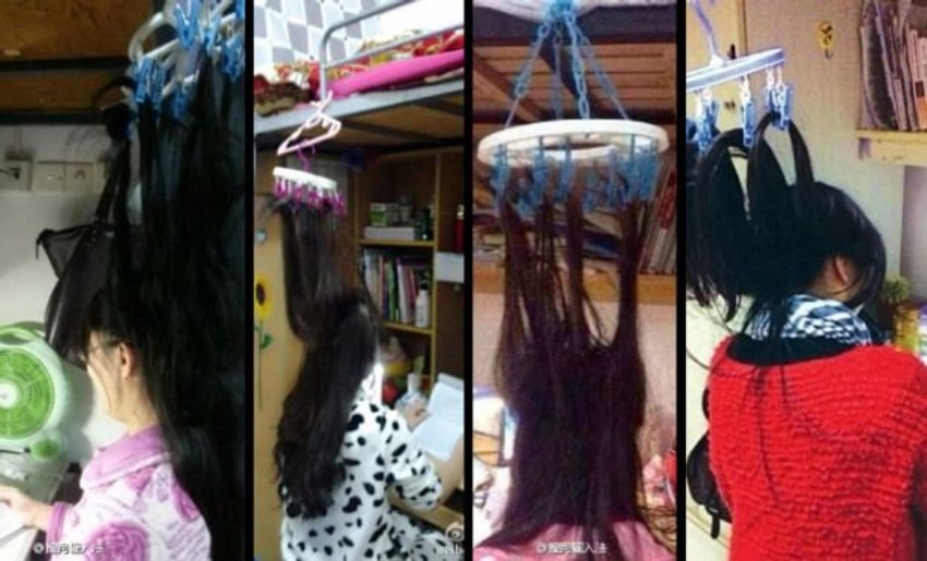 Najnoviji trend: Okači kosu na žicu za veš