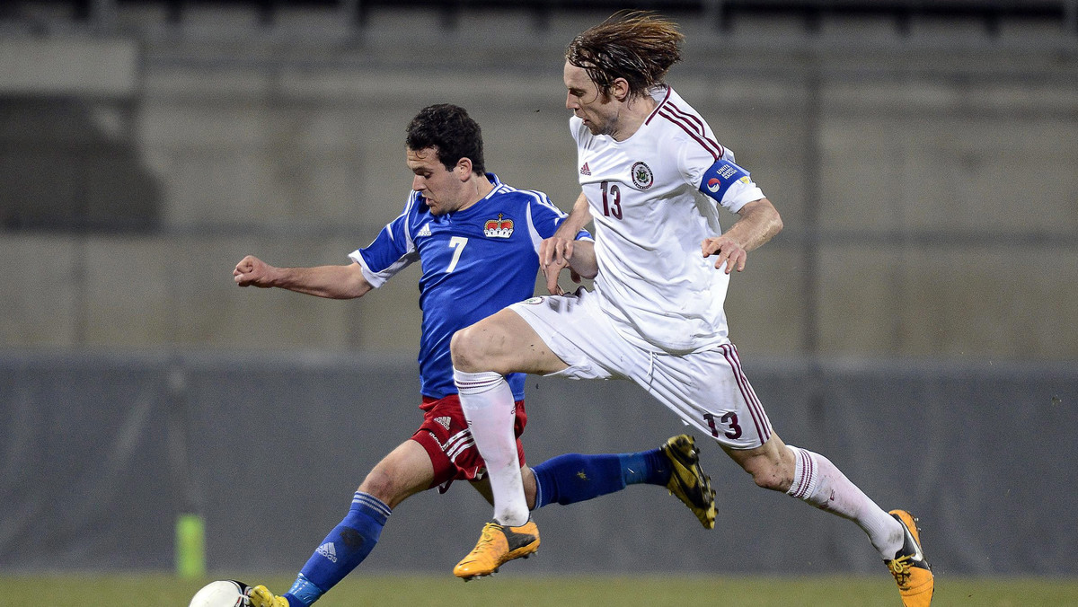 Liechtenstein zremisował 1:1 (1:1) z reprezentacją Łotwy w meczu outsiderów grupy G eliminacji do MŚ.