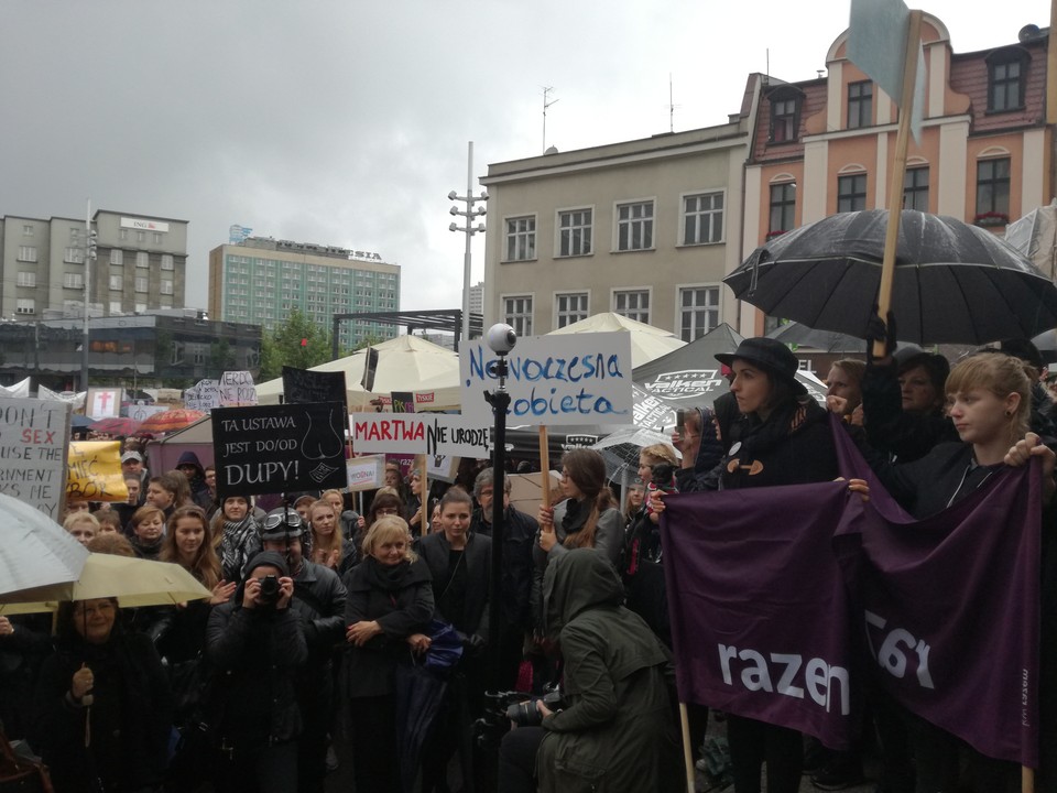 Czarny protest w Katowicach