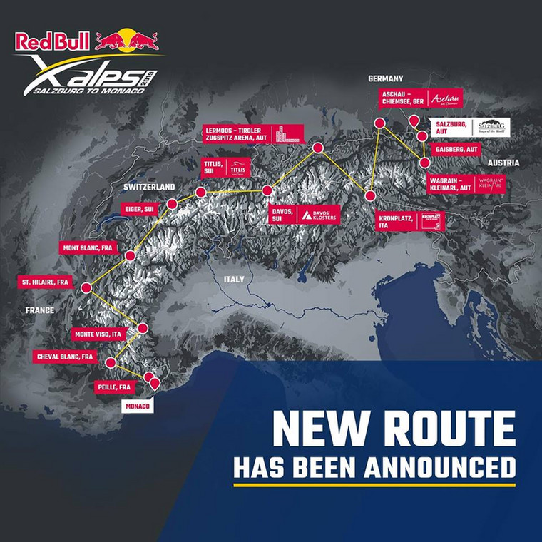 Trasa tegorocznego wyścigu Red Bull X-Alps
