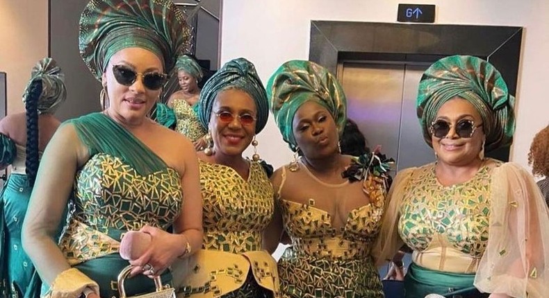 A cross section of Nigerian celebrities present at Rita Dominic's wedding in Owerri [SamuelSmith]