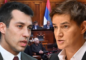 Dobrica Veselinović i Ana Brnabić 