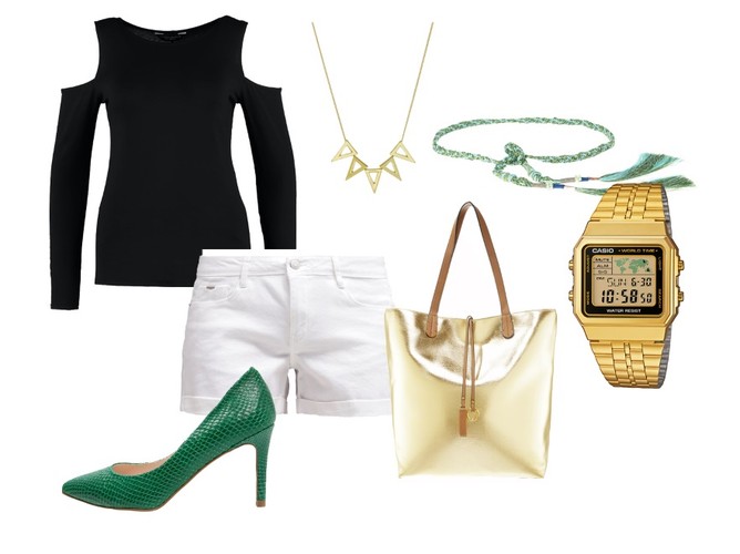 Eleganckie STYLIZACJE z dżinsowymi szortami