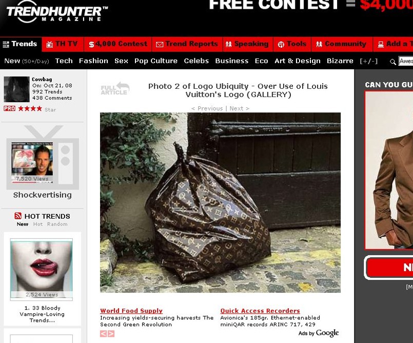 Louis Vuitton na krześle elektrycznym