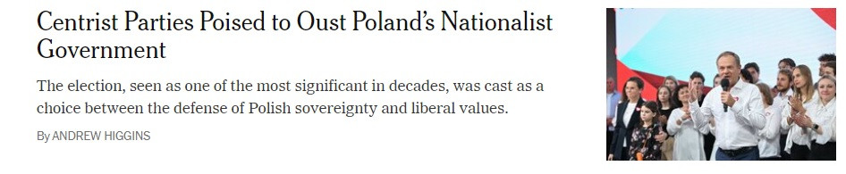 "The New York Times" o wyborach w Polsce