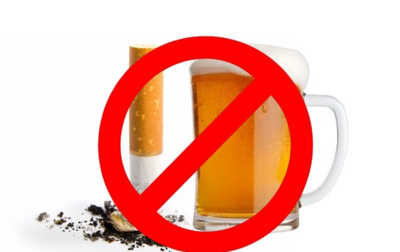 Limit Alcohol and Avoid Smoking