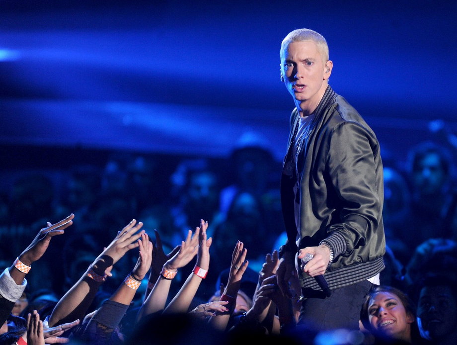 Eminem podczas rozdania nagród MTV Movie Awards.
