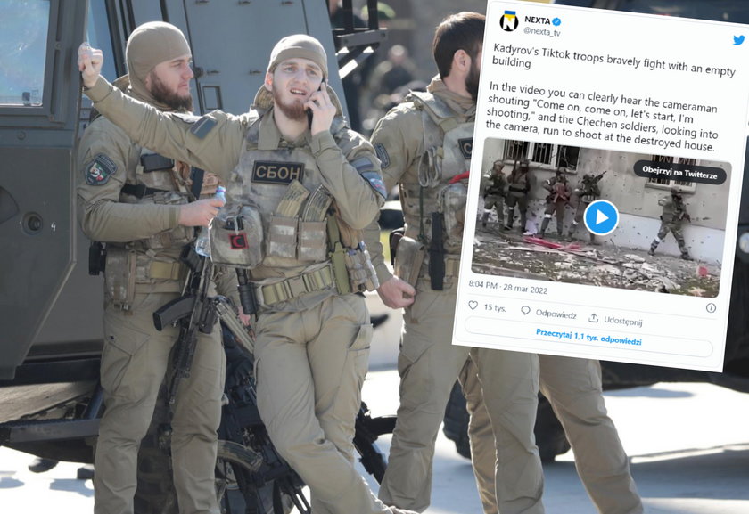 Żołnierze Kadyrowa pośmiewiskiem internetu
