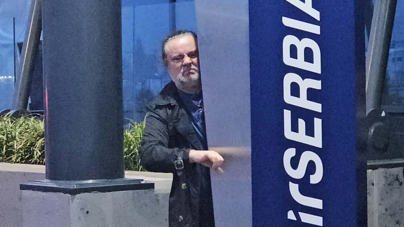 Željko Šašić na aerodromu