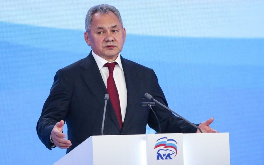 Sergej Šojgu na 20 kongresu Ujedinjene Rusije